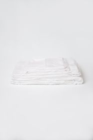 Omne Sleep 4-Piece White Bamboo King Hypoallergenic Sheet Set