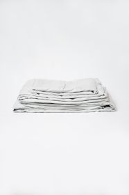 Omne Sleep 4-Piece Pewter Microplush and Bamboo Twin XL Hypoallergenic Sheet Set