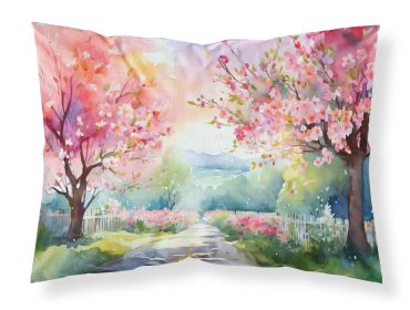 NEW Michigan Apple Blossoms in Watercolor Standard Pillowcase Lightweight Super Soft Easy Care Decorative Artwork Pillowcase, Standard