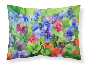 Illinois Violet in Watercolor Standard Pillowcase Lightweight Super Soft Easy Care Decorative Artwork Pillowcase, Standard