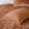 4 Pcs Velvet Comforter Set with Throw Pillow(Twin/Twin XL)