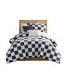 Checkered Comforter Set(Full/Queen)