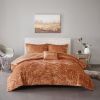 4 Pcs Velvet Comforter Set with Throw Pillow(Twin/Twin XL)