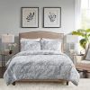 Marble Faux Fur Comforter Set