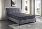 11-inch California King Bed Mattress Gel-Infused Memory Foam Hybrid Mattress, Dark Gray, Mattress in a Box