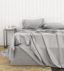 Bamboo Cotton Sheets Soft and Smooth with Viscose from Bamboo Light Grey King