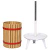 Fruit Wine Press and Crusher and Filter Bag,100% Nature Apple&Grape&Berries Crusher Manual Juice Maker for Kitchen