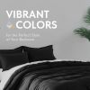 Black Duvet Cover Queen Size Microfiber Duvet Cover with Zipper Duvet Cover Set of 1 Down Comforter Cover with 2 Pillow Shams Luxury Comforter Cover Q