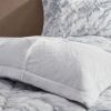 Marble Faux Fur Comforter Set