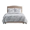 Marble Faux Fur Comforter Set