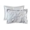 Marble Faux Fur Comforter Set