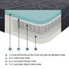 11-inch California King Bed Mattress Gel-Infused Memory Foam Hybrid Mattress, Dark Gray, Mattress in a Box