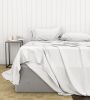 Bamboo Cotton Sheets Soft and Smooth with Viscose from Bamboo White Twin Long