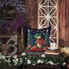 Alligator Christmas Throw Pillow Machine Washable, Indoor Outdoor Decorative Pillow for Couch, Bed or Patio, 14Hx14W