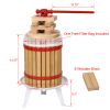 Fruit Wine Press and Crusher and Filter Bag,100% Nature Apple&Grape&Berries Crusher Manual Juice Maker for Kitchen